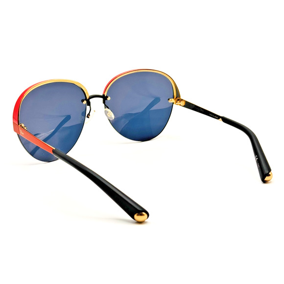 Dior Sunglasses Superbe RMU KU Red Round Frame Blue Lens Limited Edition 63mm main image 6
